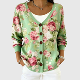 Rose | Comfortable Knitted Button-Detail Cardigan