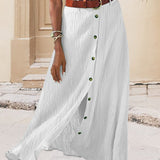 Marie | Button-Detail Skirt