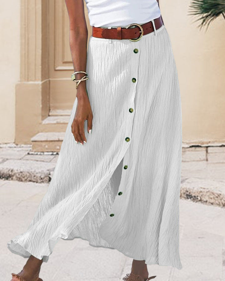 Marie | Button-Detail Skirt