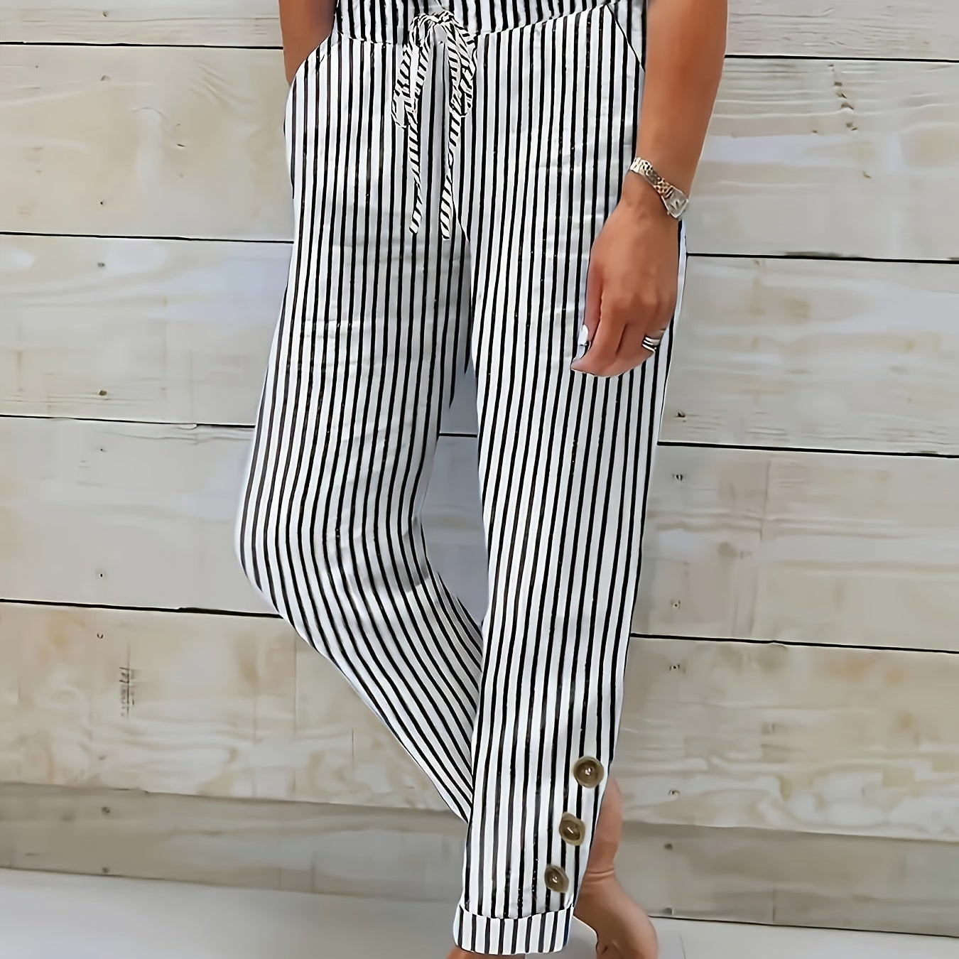Madeleine | Striped Relaxed Trousers