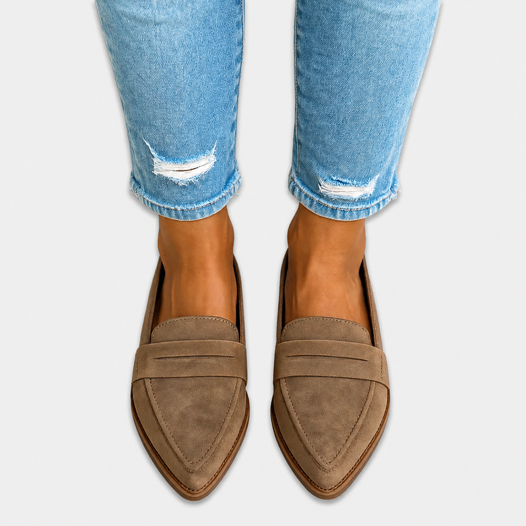 Louise | Leather Suede Loafers