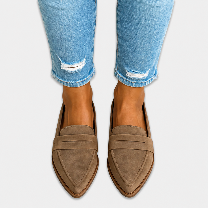 Louise | Leather Suede Loafers