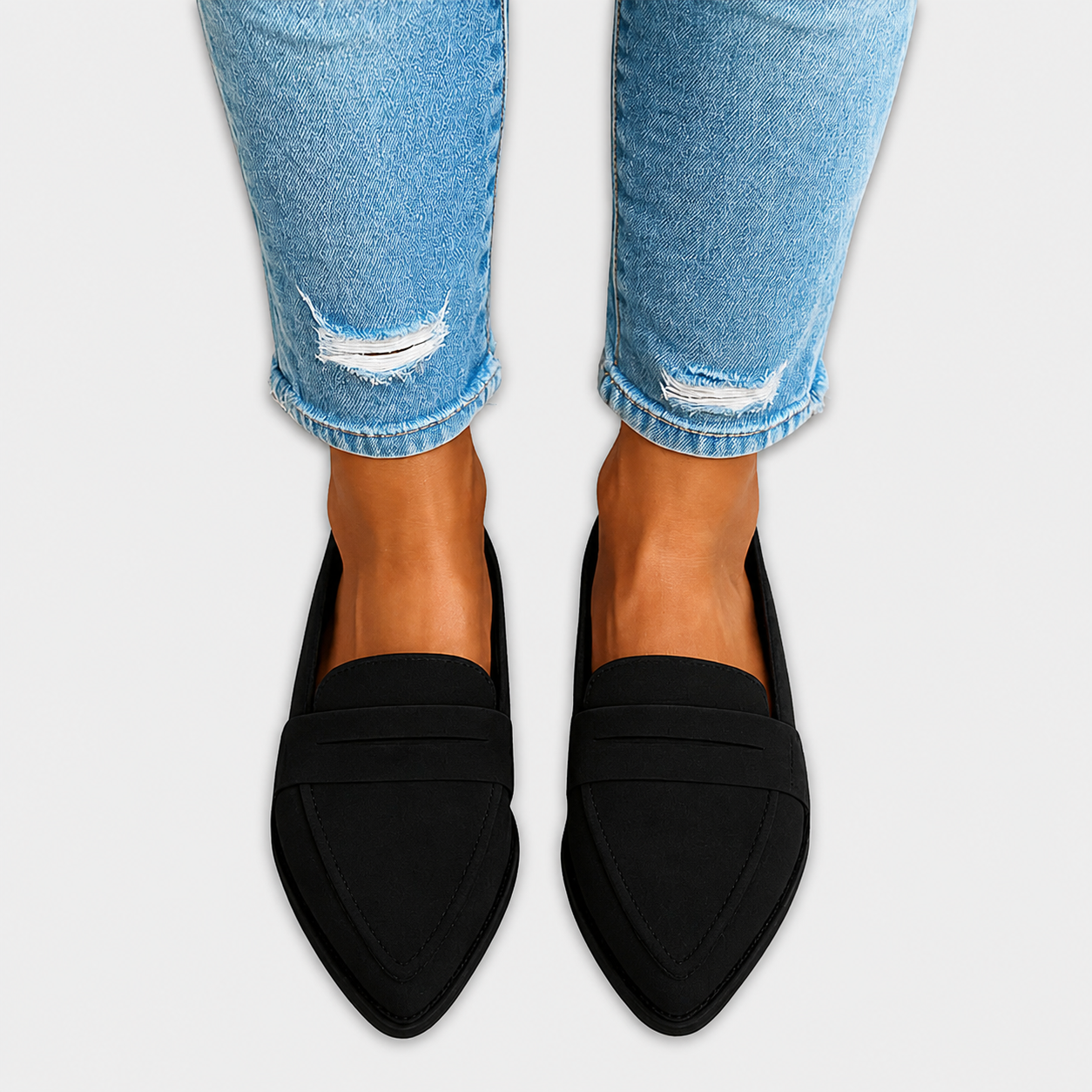 Louise | Leather Suede Loafers