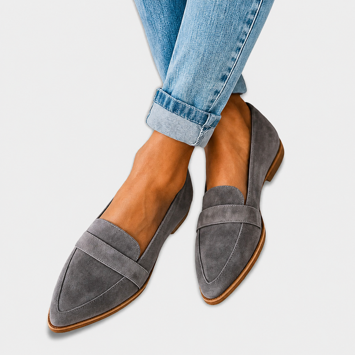 Louise | Leather Suede Loafers