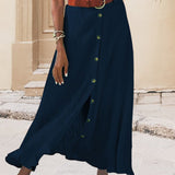 Marie | Button-Detail Skirt