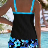 Rose | Elegant Wide-Leg Tankini