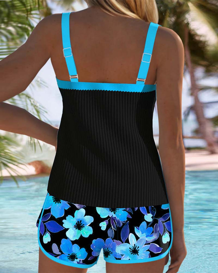 Rose | Elegant Wide-Leg Tankini