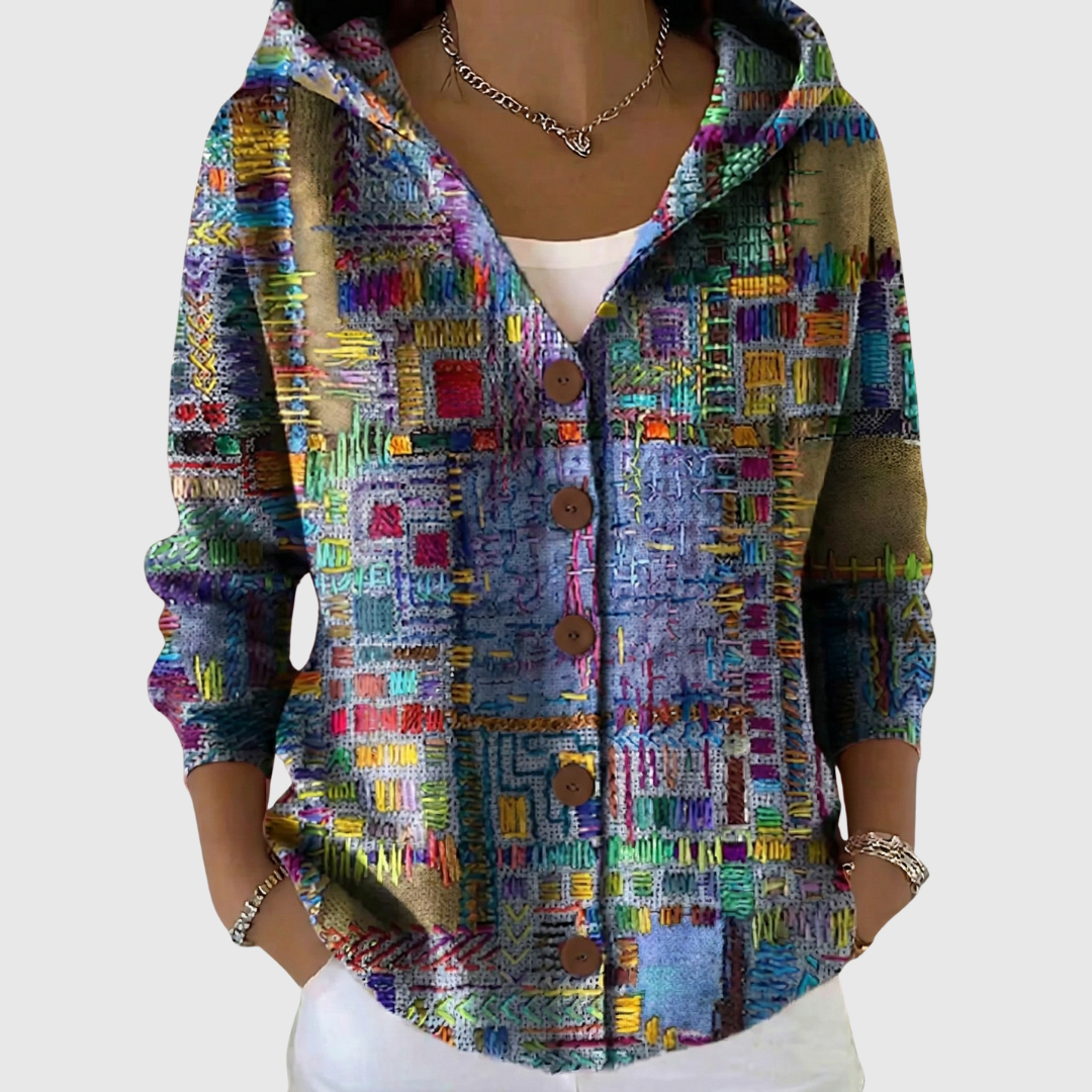 Charlotte | Comfortable Knitted Hooded Cardigan