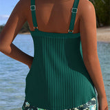 Ella | Striped Wide-Leg Tankini