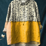 Martha | Printed Polka-Dot Relaxed Blouse