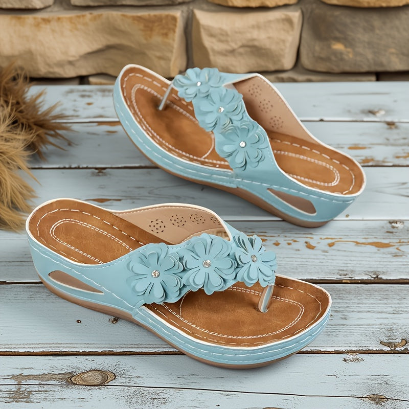 Joanna | Comfortable Floral Sandals