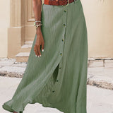 Marie | Button-Detail Skirt