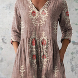Mary | Long V-Neck Blouse