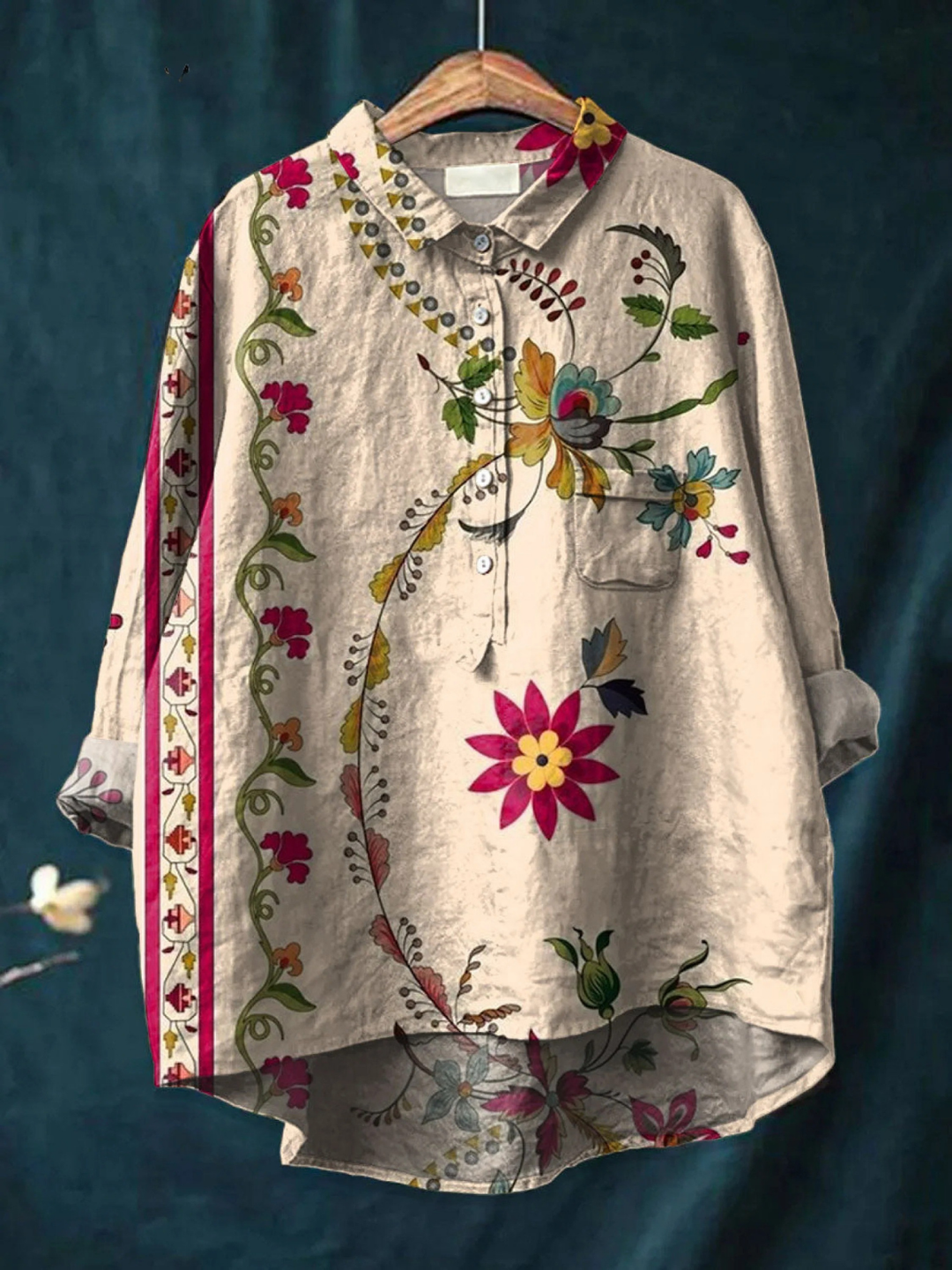 Holly | Floral Printed Relaxed Blouse