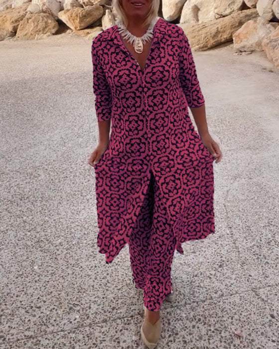 Helena | Geometric-Print Set