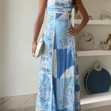 Arabella | Printed Maxi Tie-Waist Dress