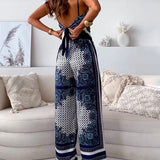 Hazel | Elegant Lace-Up Wide-Leg Set