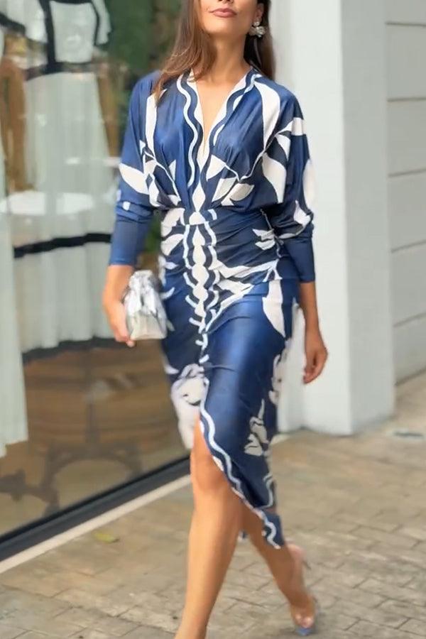 Monica | Printed Midi Dress