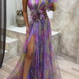 Francesca | Floral Maxi Pleated Dress