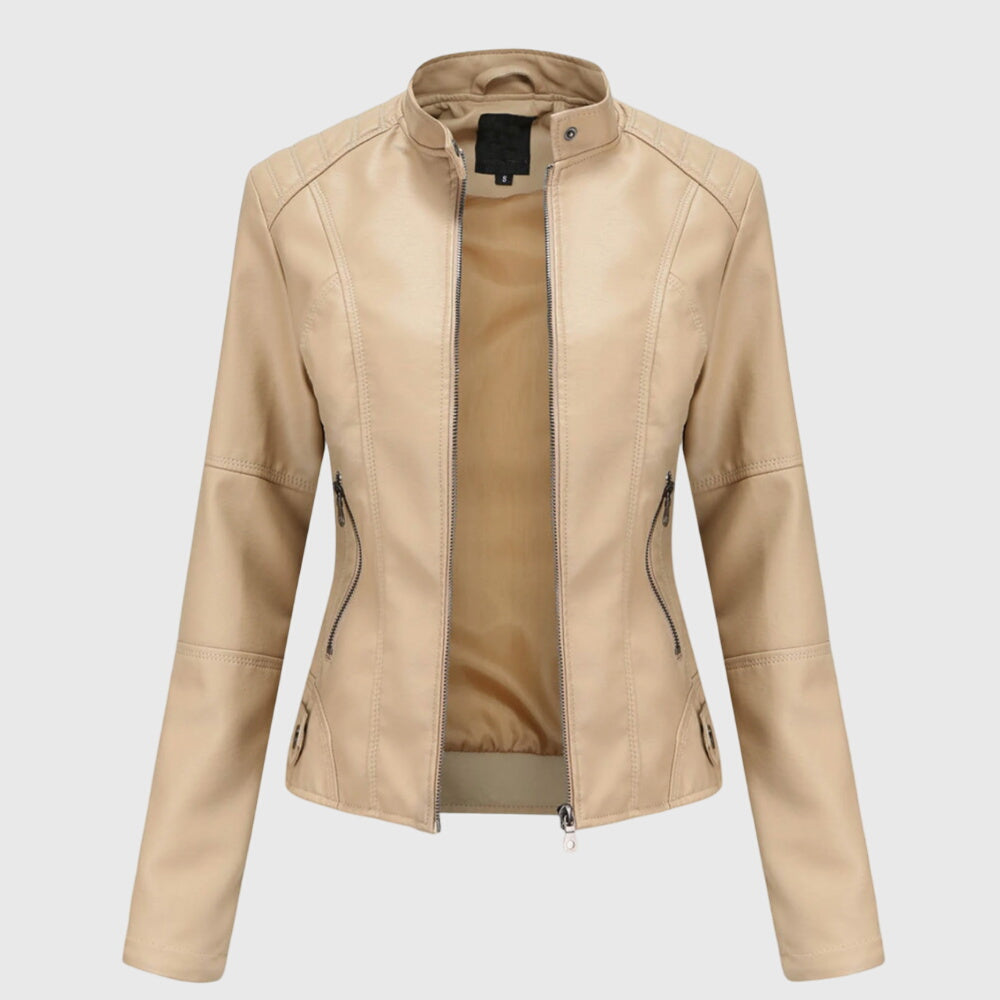 Helena | Elegant Leather Jacket