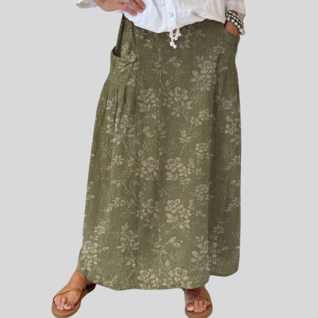 Joanna | Lightweight Printed Skirt