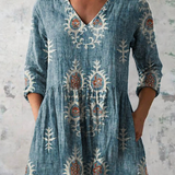 Mary | Long V-Neck Blouse