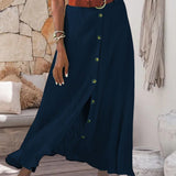 Marie | Button-Detail Skirt