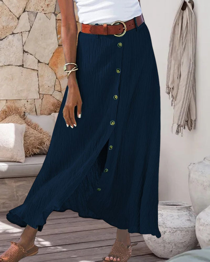 Marie | Button-Detail Skirt