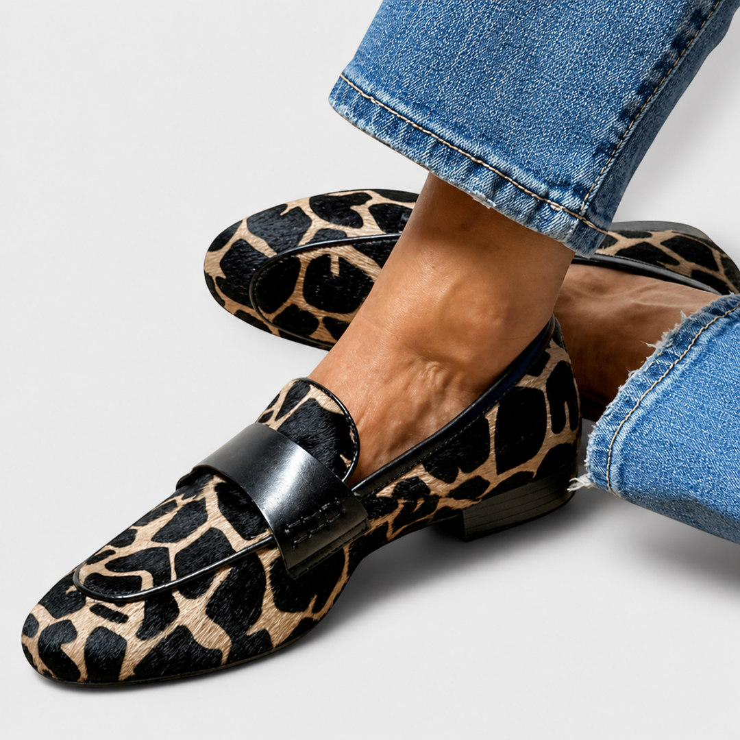 Verity | Leopard-Print Loafers