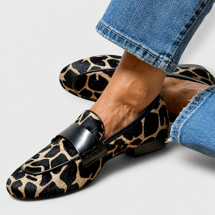 Verity | Leopard-Print Loafers