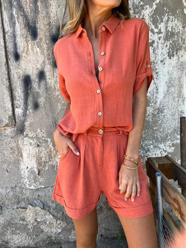 Madeleine | Breathable Button-Front Set