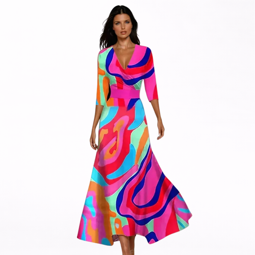 Heather | Elegant Floral Maxi Dress