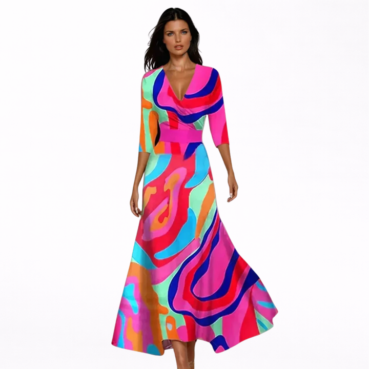 Heather | Elegant Floral Maxi Dress
