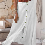 Marie | Button-Detail Skirt