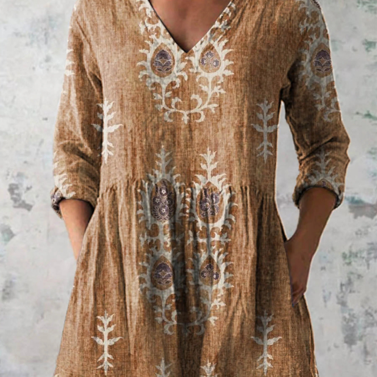 Mary | Long V-Neck Blouse