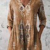 Mary | Long V-Neck Blouse