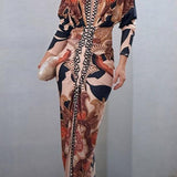 Monica | Printed Midi Dress
