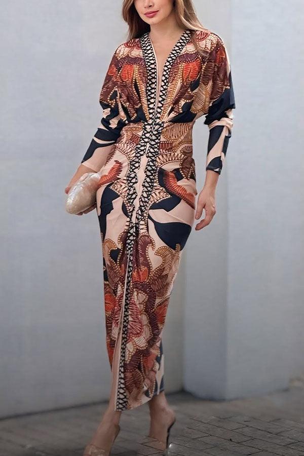 Monica | Printed Midi Dress