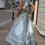 Madeleine | Printed Wide-Leg Set