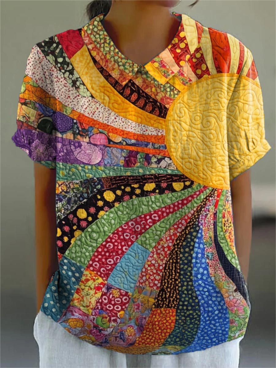 Gina | Patchwork Blouse