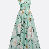 Valerie | Chiffon Floral Maxi Off-Shoulder Dress