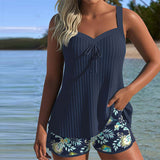 Ella | Striped Wide-Leg Tankini