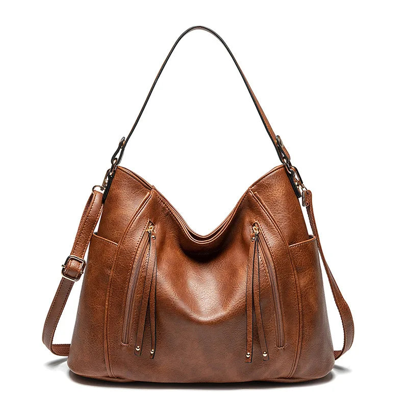 Hazel | Leather Fringed Bag