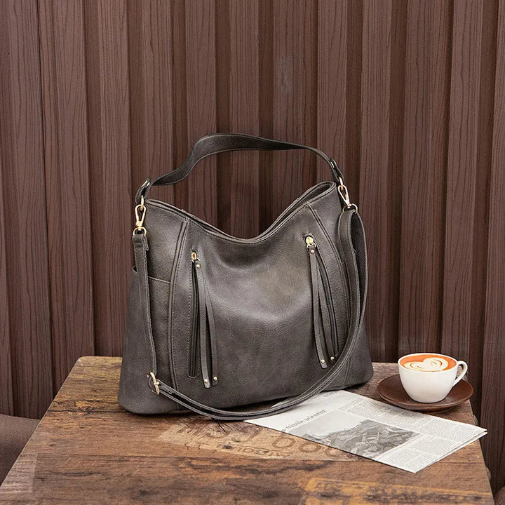 Hazel | Leather Fringed Bag