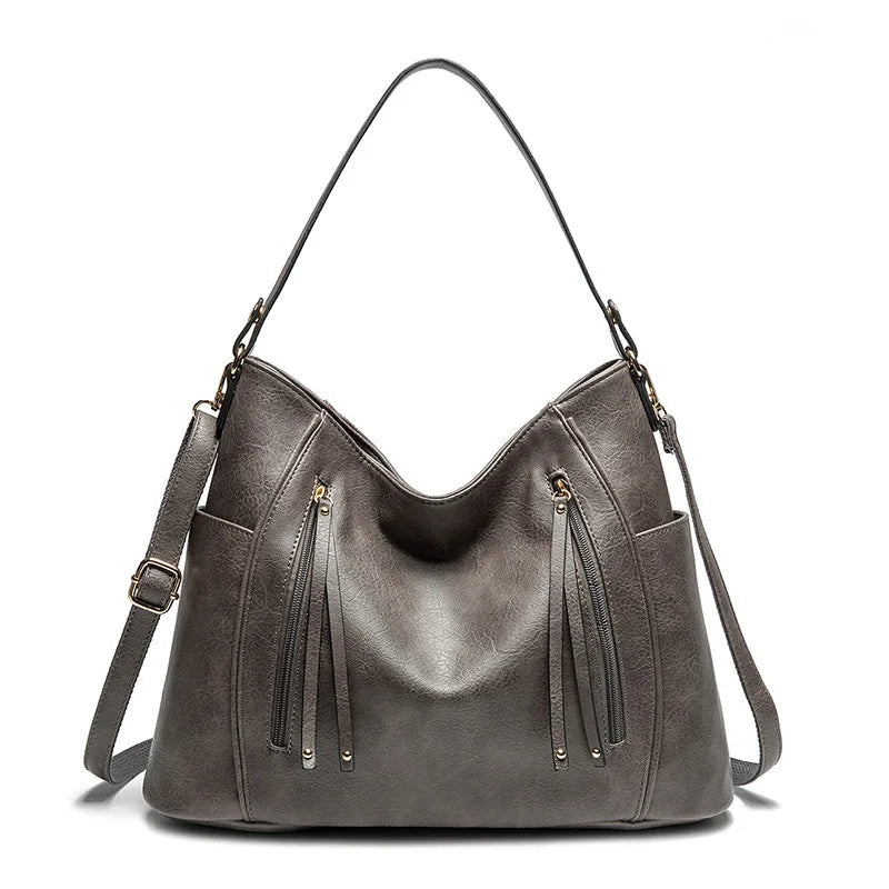 Hazel | Leather Fringed Bag