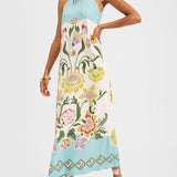 Josephine | Floral Printed Midi Sleeveless Dress