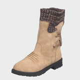 Vivienne | Elegant Leather Suede Ankle Boots