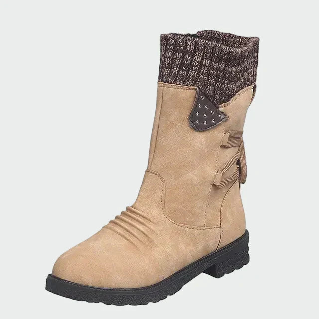 Vivienne | Elegant Leather Suede Ankle Boots