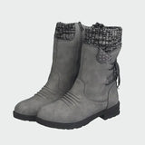 Vivienne | Elegant Leather Suede Ankle Boots