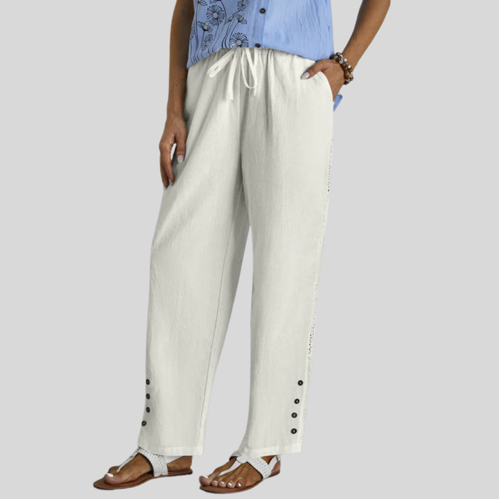 Sophie | Button-Detail Trousers